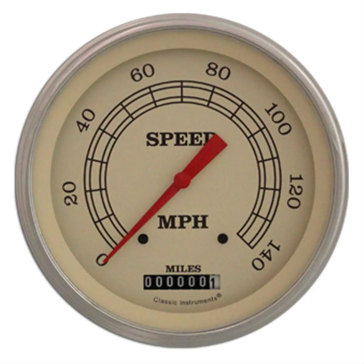 Classic Instruments Vt56Slf Vintage-Style Speedometer – 5-Inch Analog Gauge 1