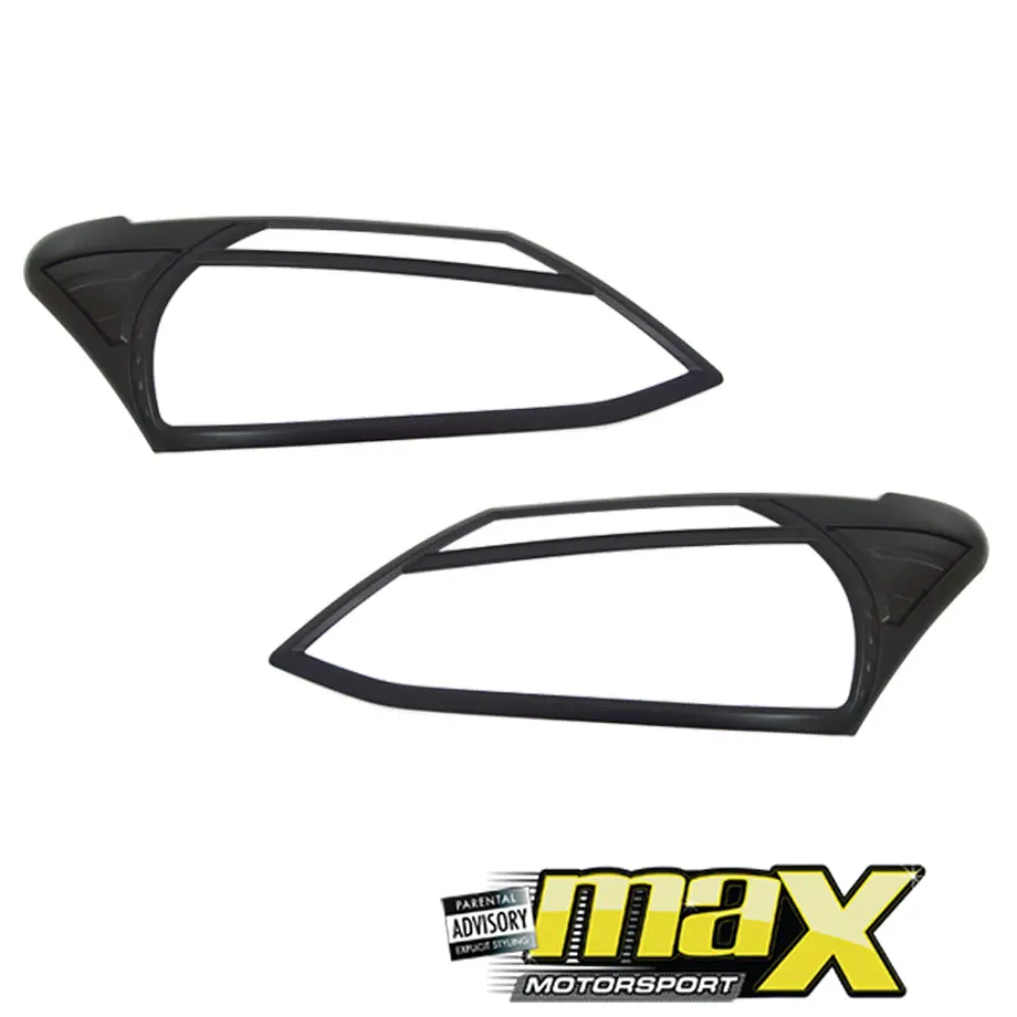 Isuzu D-Max Black Headlight Surrounds (2013-17) 1
