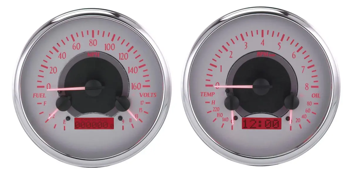 Dakota Digital Vhx Series Analog Gauge Cluster – 5.25" Direct-Fit Dash Mount (Mhx-54C-Pu-S-R) 1
