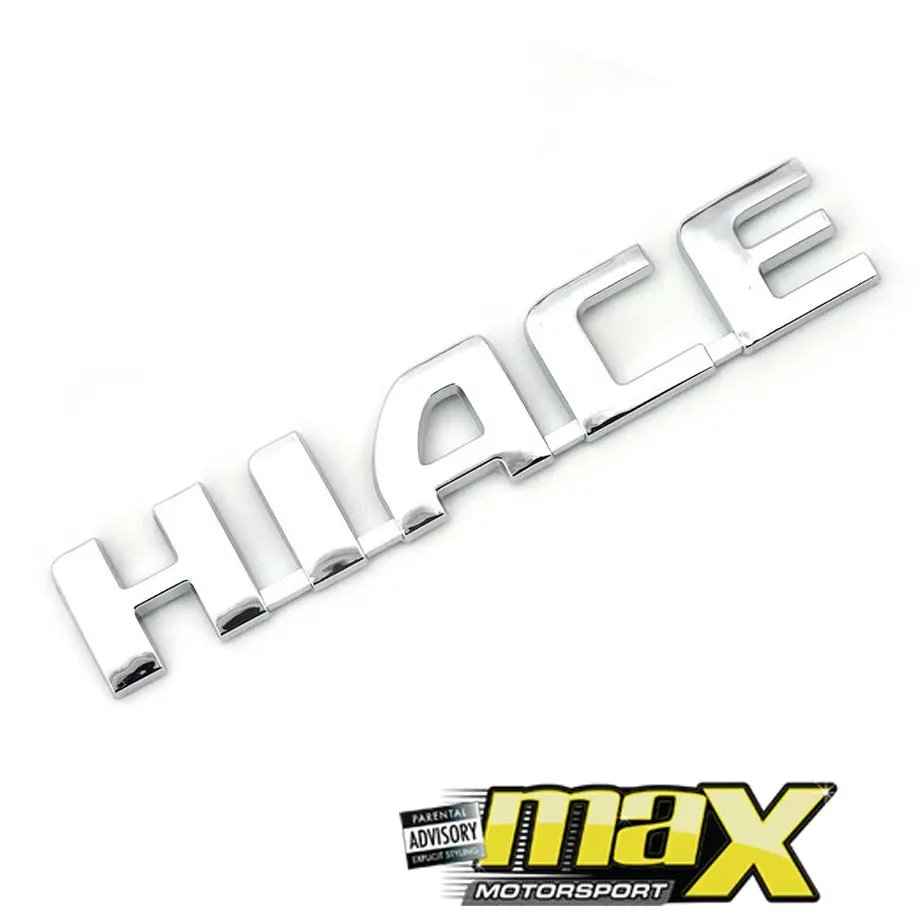 Hiace Chrome Badge 1