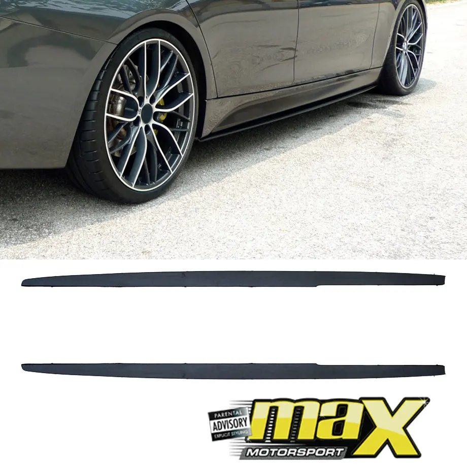 Bm F30 M-Tech Side Skirt Extension (Plastic) 1