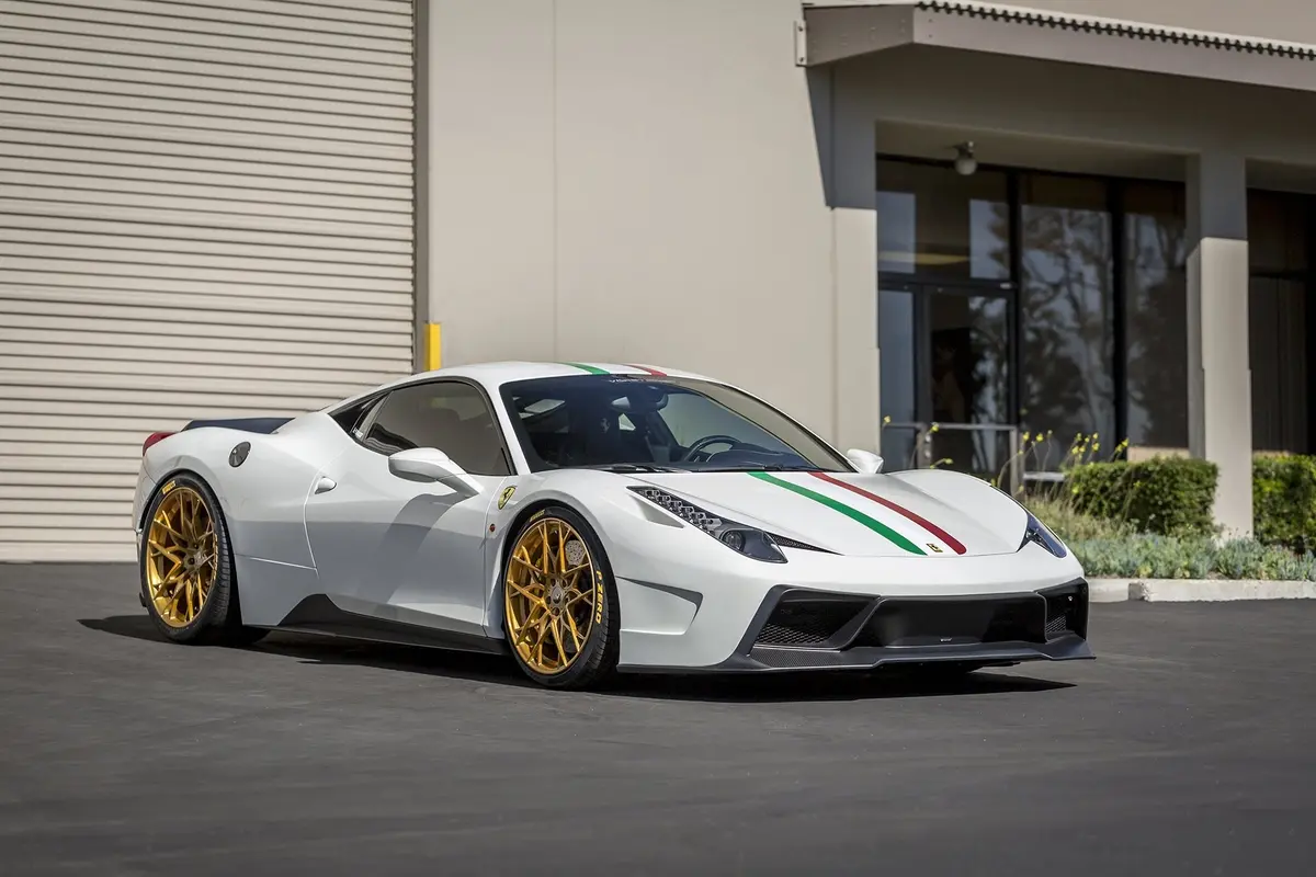 Vorsteiner Ferrari 458 Italia 458-Vx Aero Front Bumper W/ Front Spoiler Carbon Fiber Pp 1X1 Glossy 1
