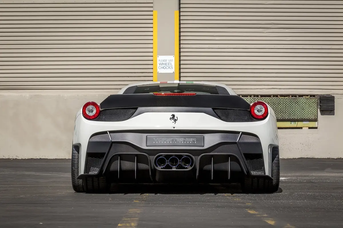Vorsteiner Ferrari 458 Italia 458-Vx Aero Decklid Spoiler Carbon Fiber Pp 1X1 Glossy 1