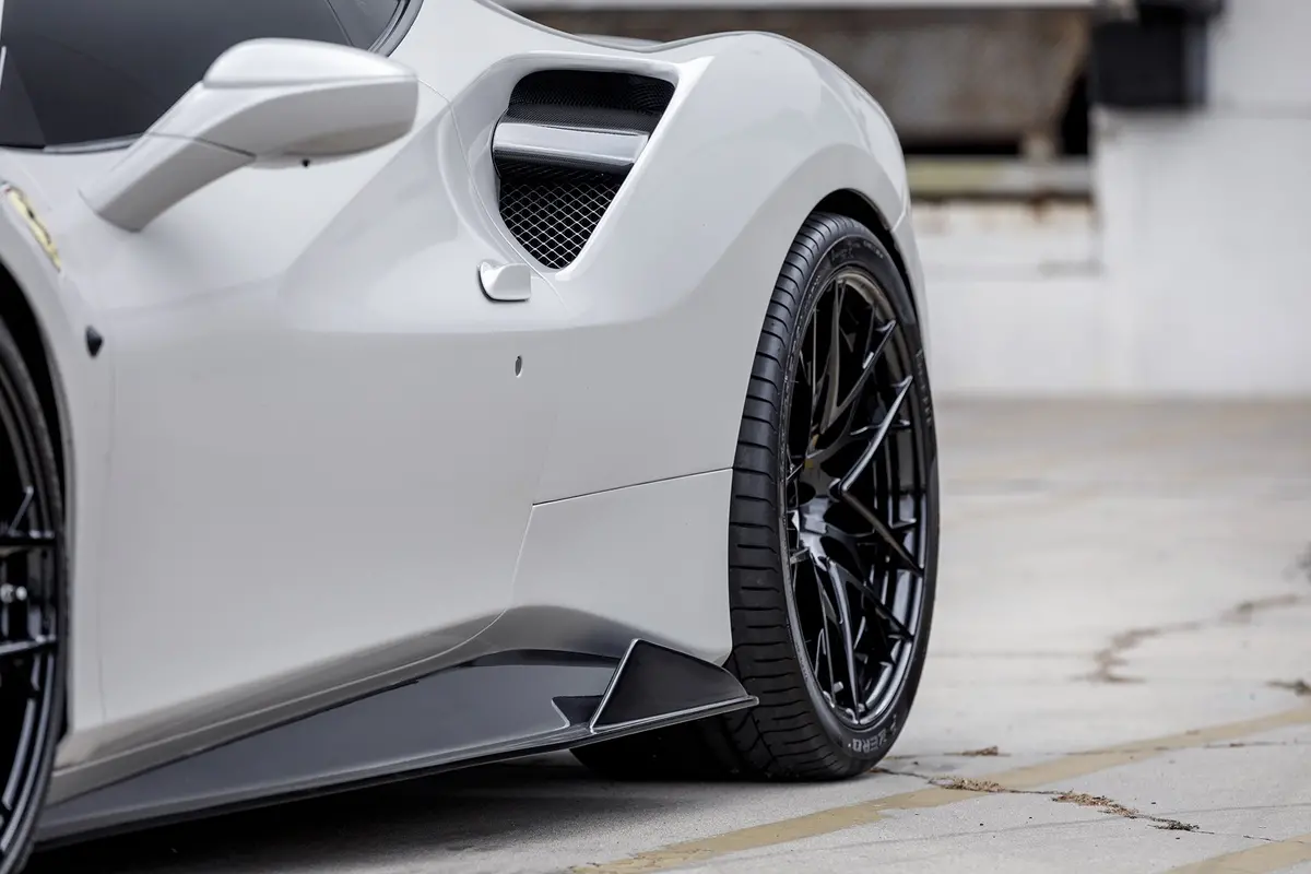 Vorsteiner Ferrari 488 Italia Aero Side Skirts Carbon Fiber Pp 1X1 Glossy 1
