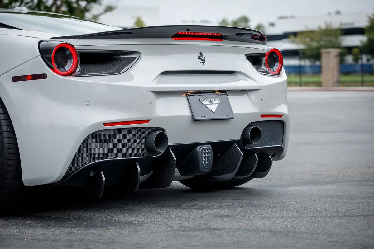 Vorsteiner Ferrari 488 Italia Aero Rear Diffuser Fins (Set Of 6) Carbon Fiber Pp 1X1 Glossy 1
