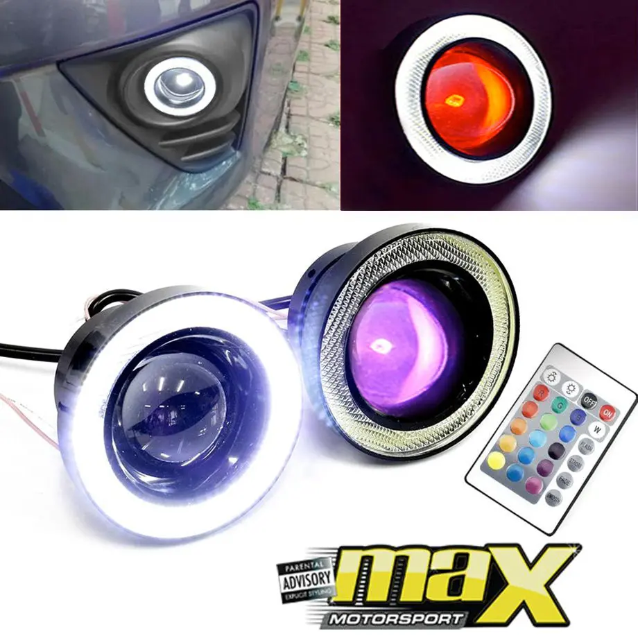 Universal Projector Led Angel Eye 7 Colour Fog Light 1