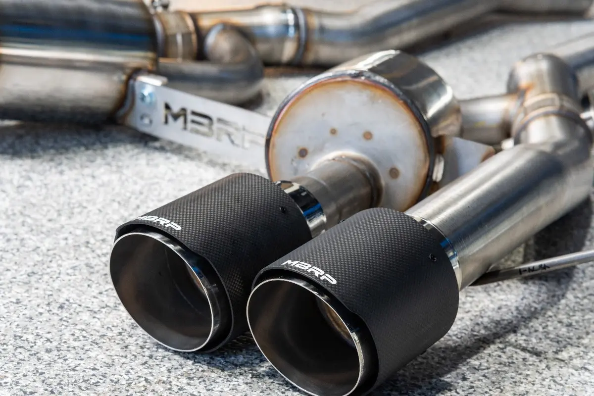 Mbrp Bmw G80 M3 / G82 M4 3In Axle Back Dual Rear Exit W/ Carbon Fiber Tips 1