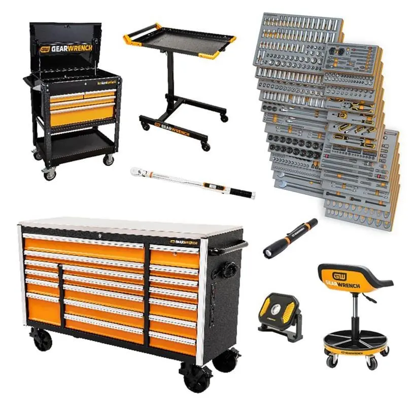 Gearwrench Megamod 1268 Hand Tool Set – Comprehensive Metric/Sae Socket & Wrench Collection In Rolling Case 1