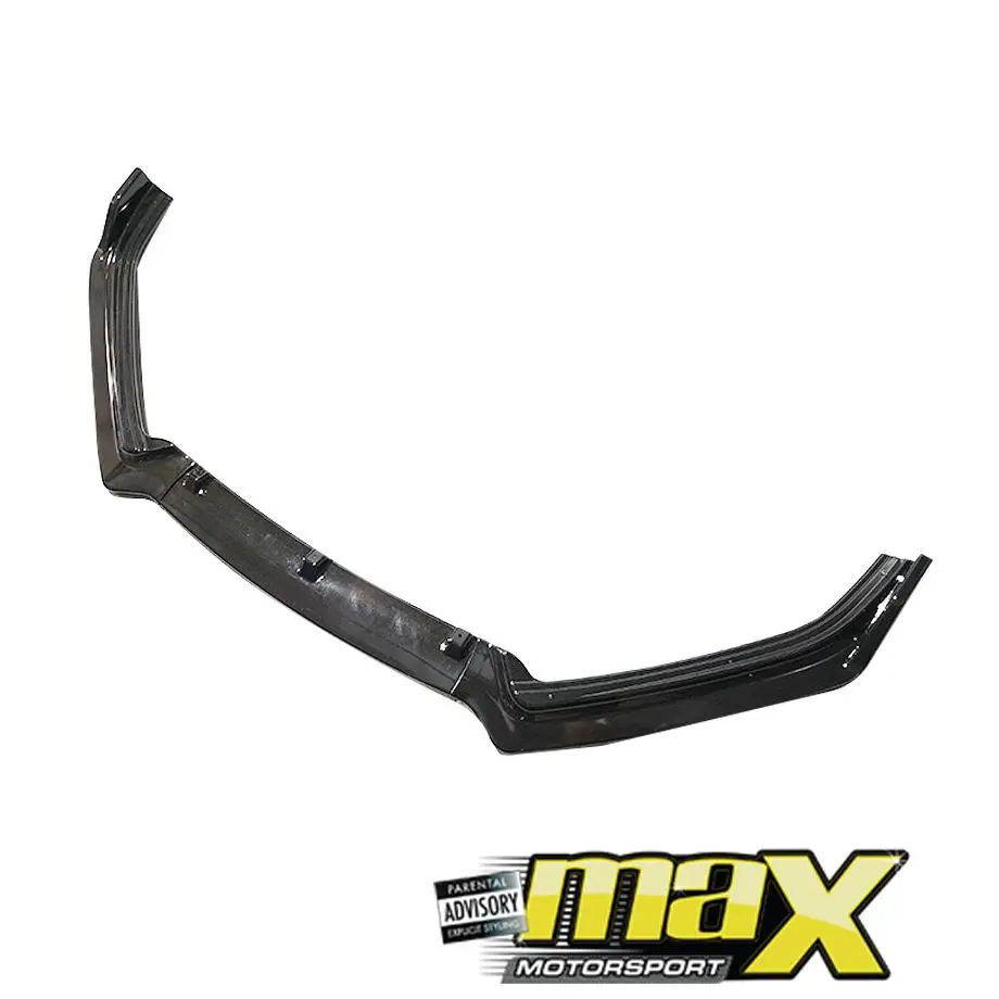 Vw Polo 6 / Polo 7 Gti Gloss Black 3-Piece Front Lip Spoiler 1