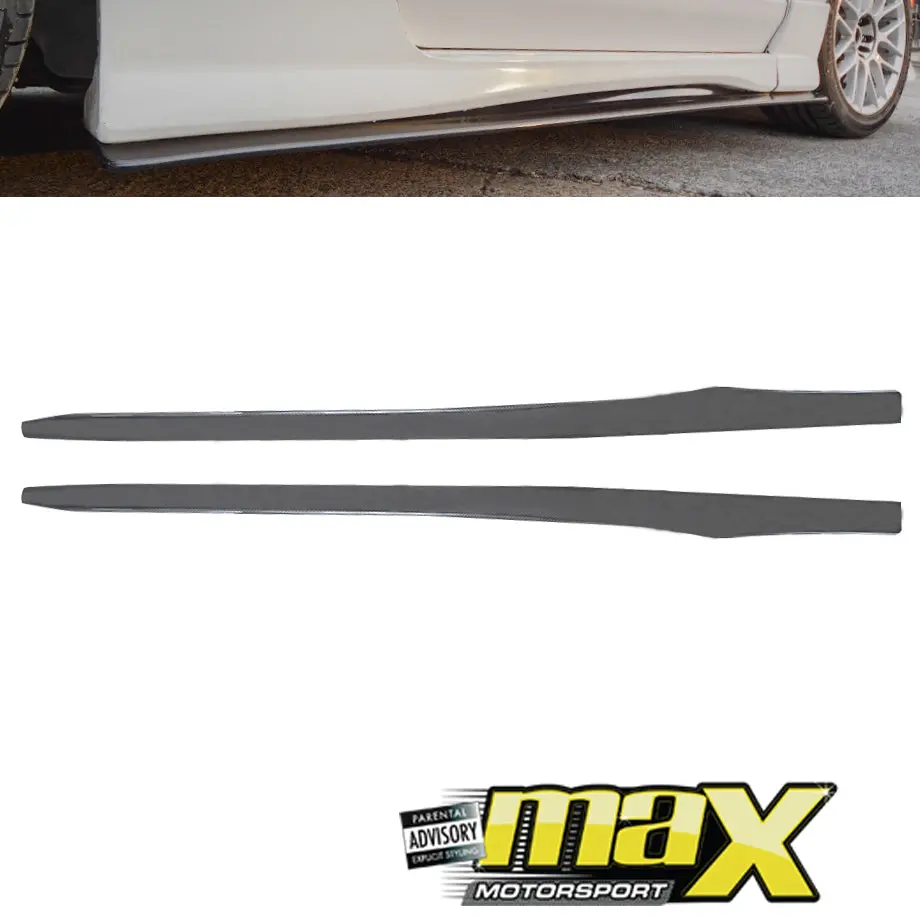 Universal Blade Style Carbon Side Skirt Extensions 1