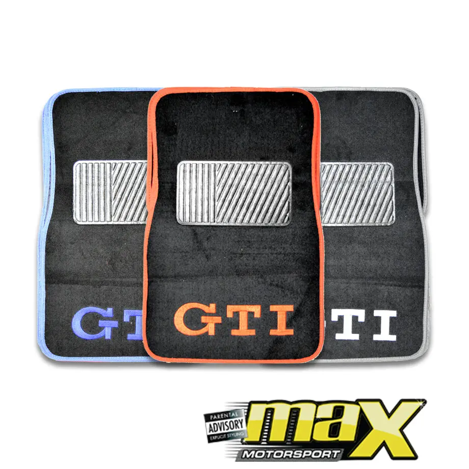 Racing Car Mats With Gti Logo 1