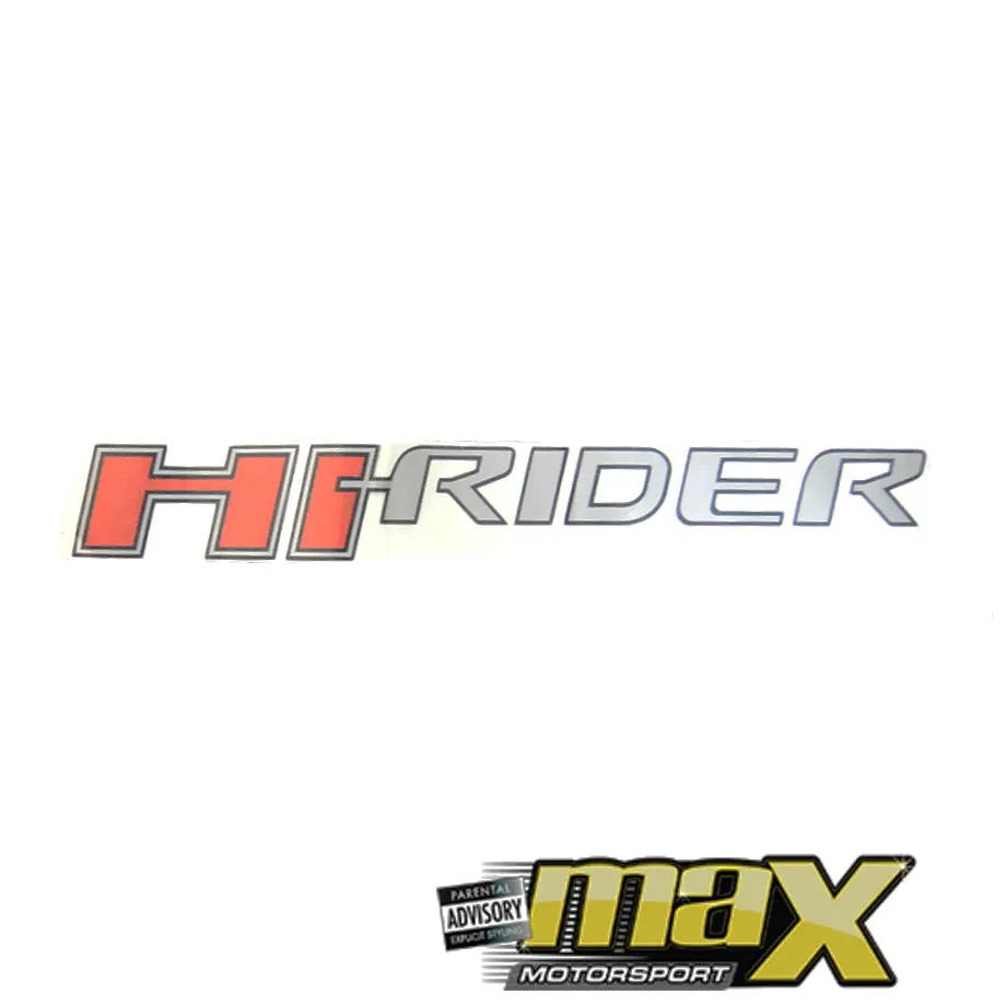 Ranger Hi-Rider Sticker 1