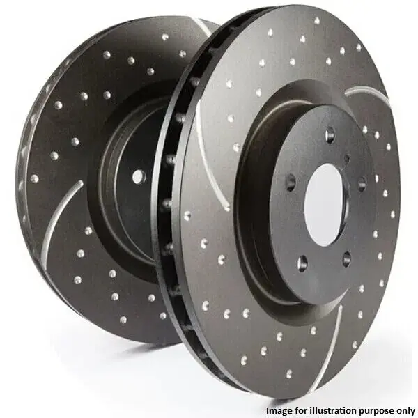 Ebc Gd Gd414 Dimpled/Grooved Brake Disc (Pair) High Performance Brake Disc (Front) 1