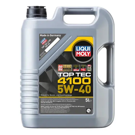 Liqui Moly Top Tec 4100 5W40 Synthetic Technology Engine Oil 2