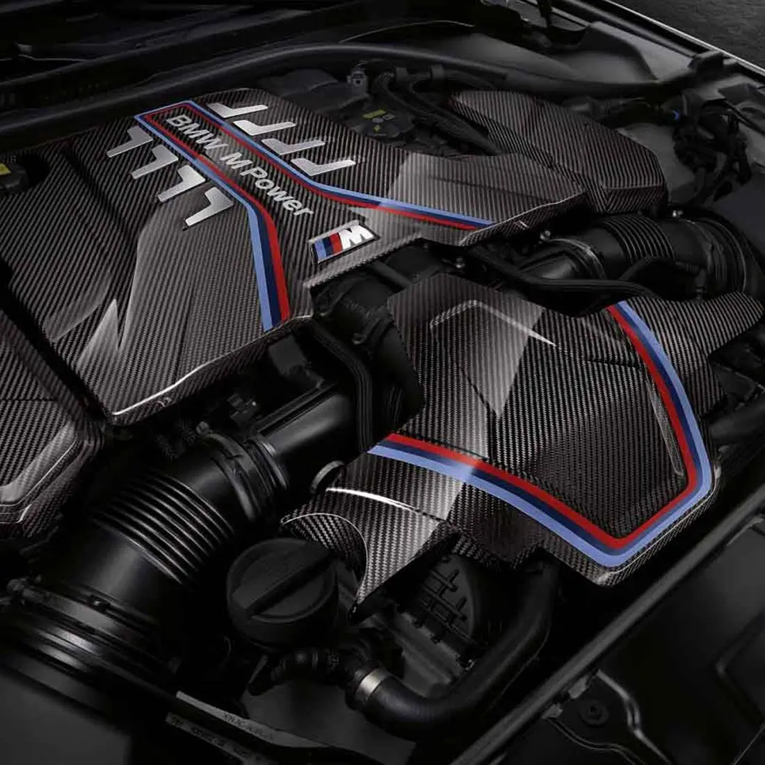 Bmw F90 M5 M Performance Engine Cover In Carbon Fiber Expansion Kit 1