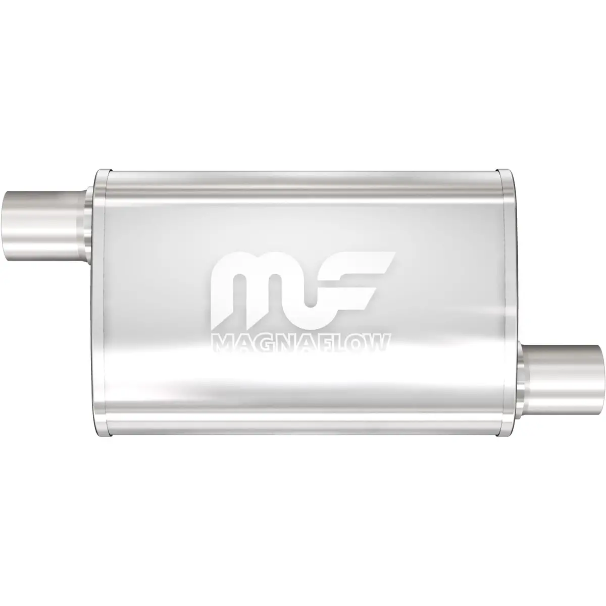 Magnaflow Performance Muffler – Straight-Through Stainless Steel Exhaust Silencer (11239) 1