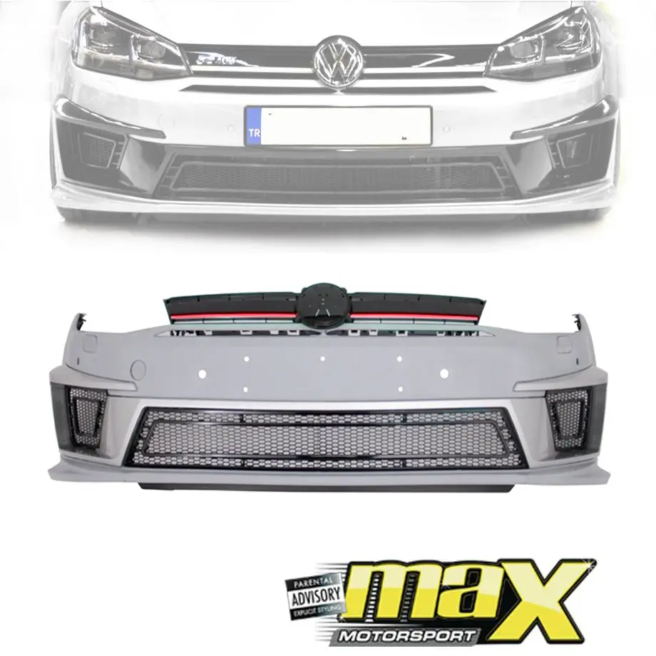 Suitable To Fit - Vw Golf 7 R400 Style Plastic Front Bumper Upgrade 1