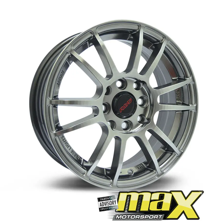 14 Inch Mag Wheel - Mx15013 Rays Replica Wheels - (4X100/114.3 Pcd) 1