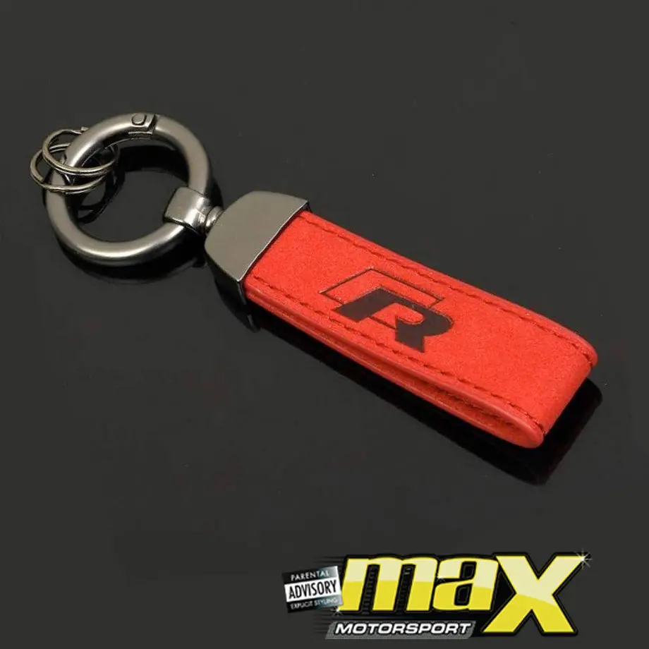 R-Logo Suede Key Ring 1