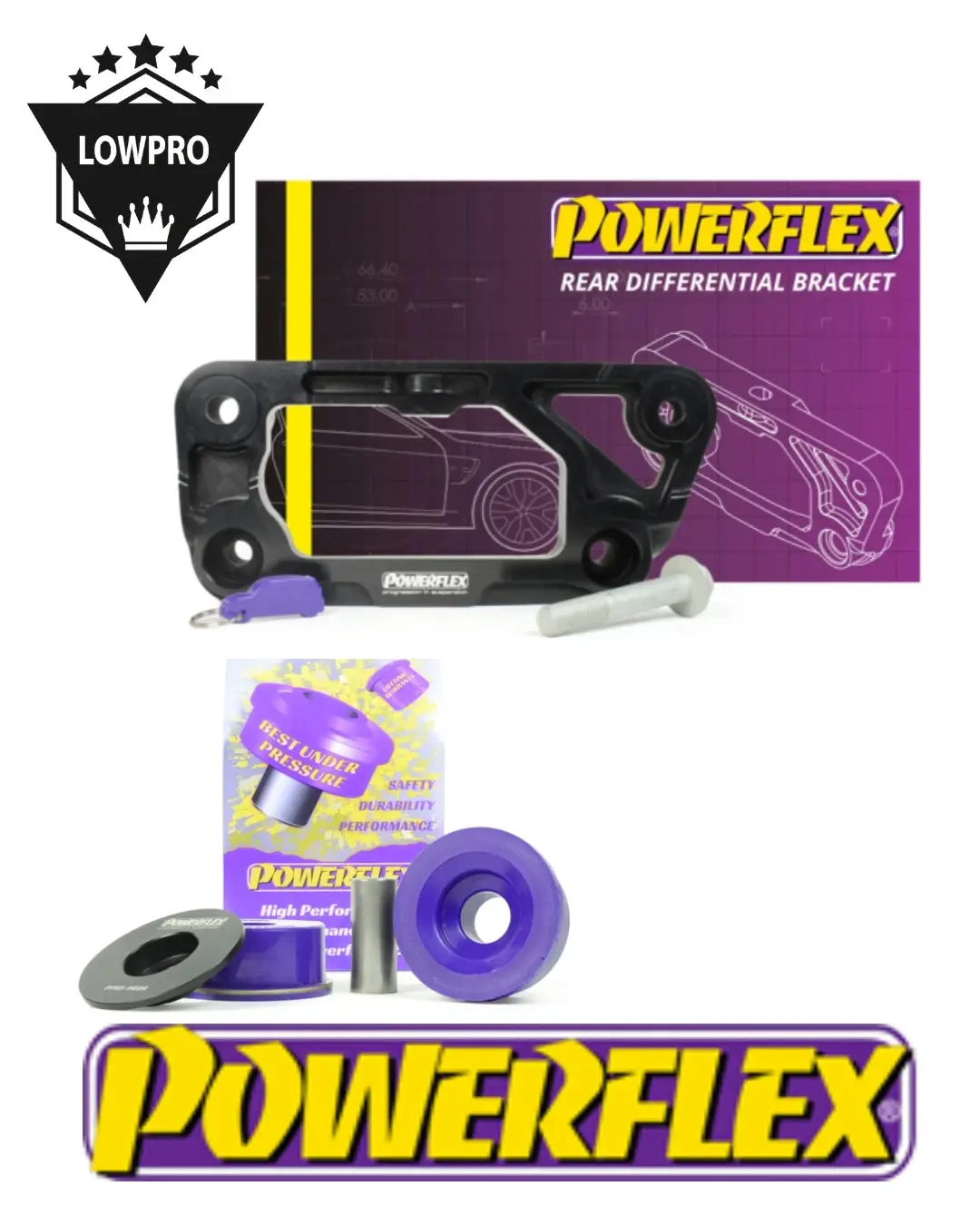 Pre Order Powerflex Dual Mount Rear Diff Bracket & Bush Kit – Bmw M4 F82 / F83 1