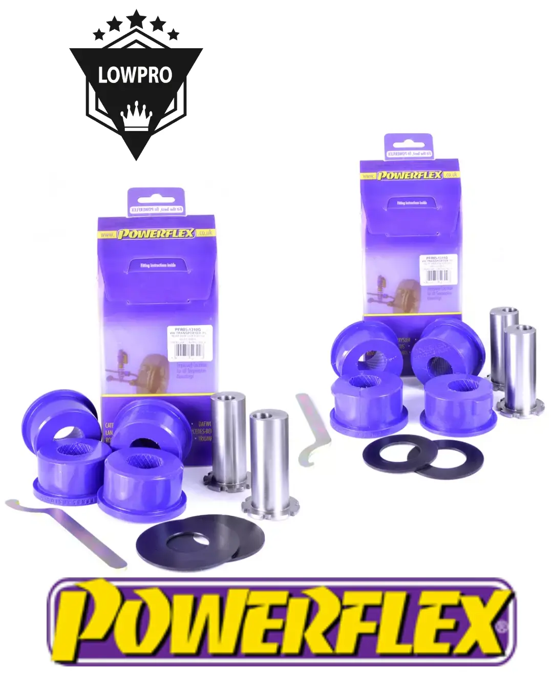 Powerflex Adjustable Vw Adjustable Transporter Rear Package Deal Pfr85-1310G / Pfr85-1311G. T5/T6/T6.1 1