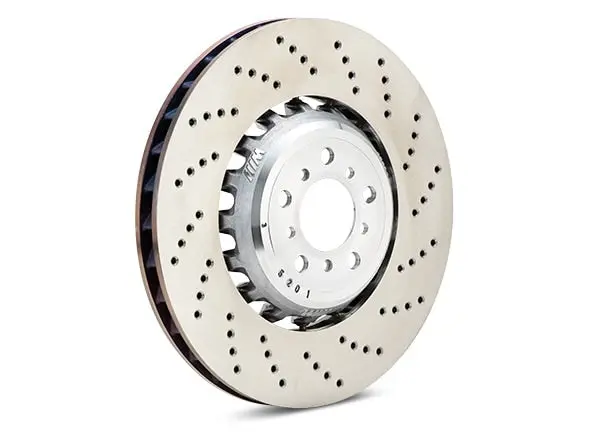 Shw 11-16 Bmw M5 Right Rear Cross-Drilled Lightweight Brake Rotor 2