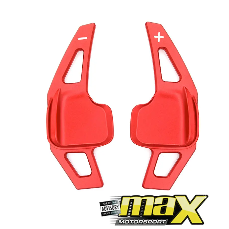 Bm F30 Red Aluminium Paddle Shift Extensions 1