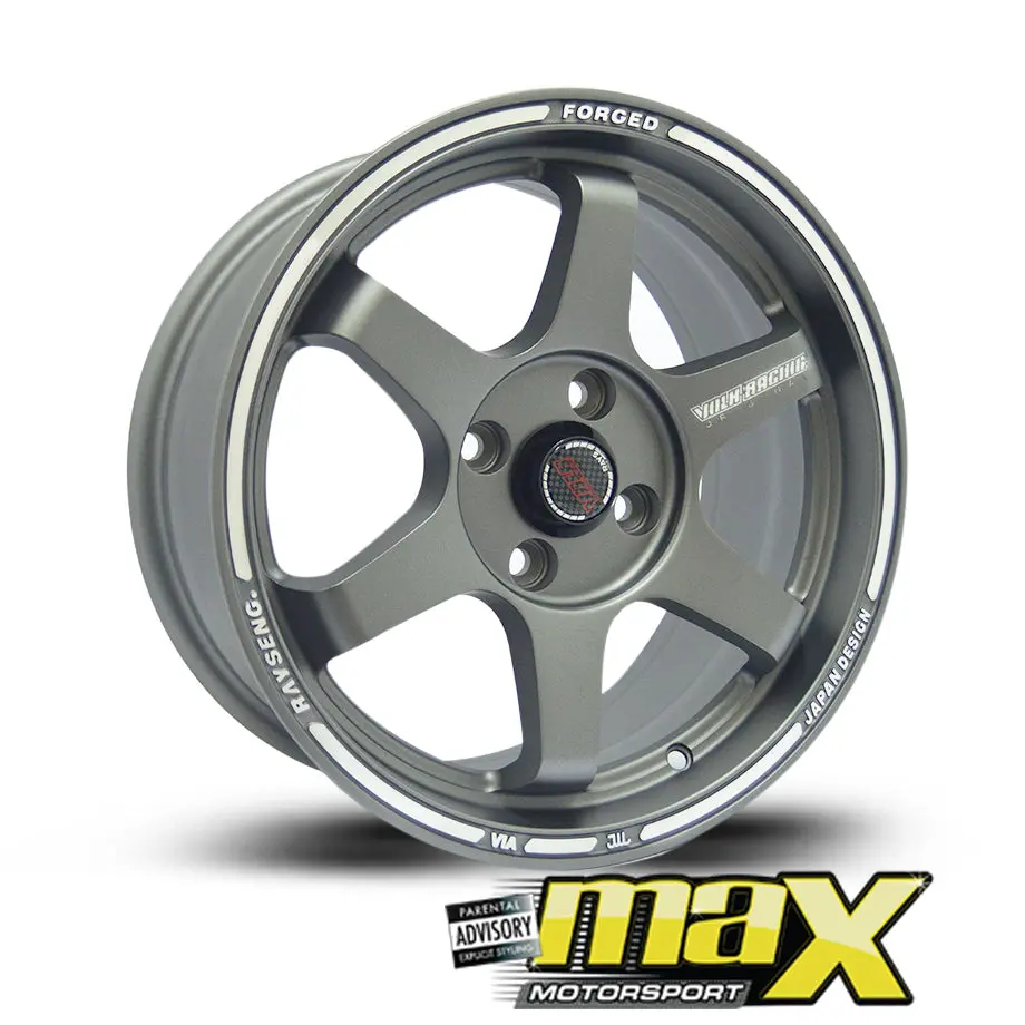 15 Inch Mag Wheel - Volk Mx5019 Racing Replica Wheels (4X100 Pcd) 1