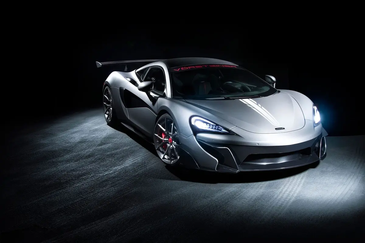 Vorsteiner Mclaren 570S 570-Vx Aero Front Bumper W/ Front Splitter Carbon Fiber Pp 2X2 Glossy 1