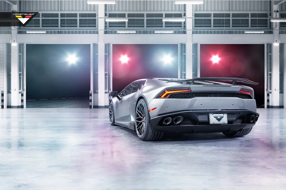 Vorsteiner Lamborghini Huracan Verona Edizione Aero Wing Blade W/ Upright Carbon Fiber Pp 2X2 Glossy 1