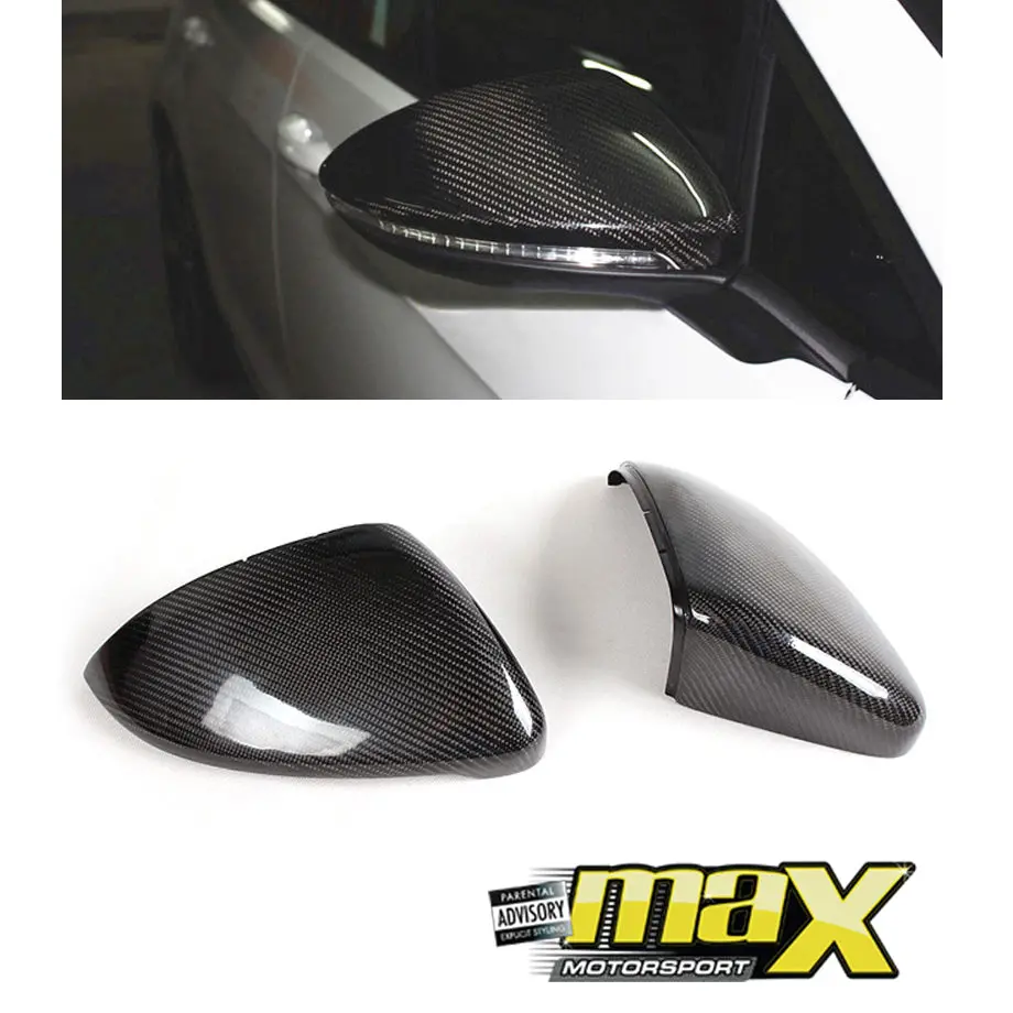 Vw Golf Mk7 Carbon Fibre Clip On Mirror Covers 1