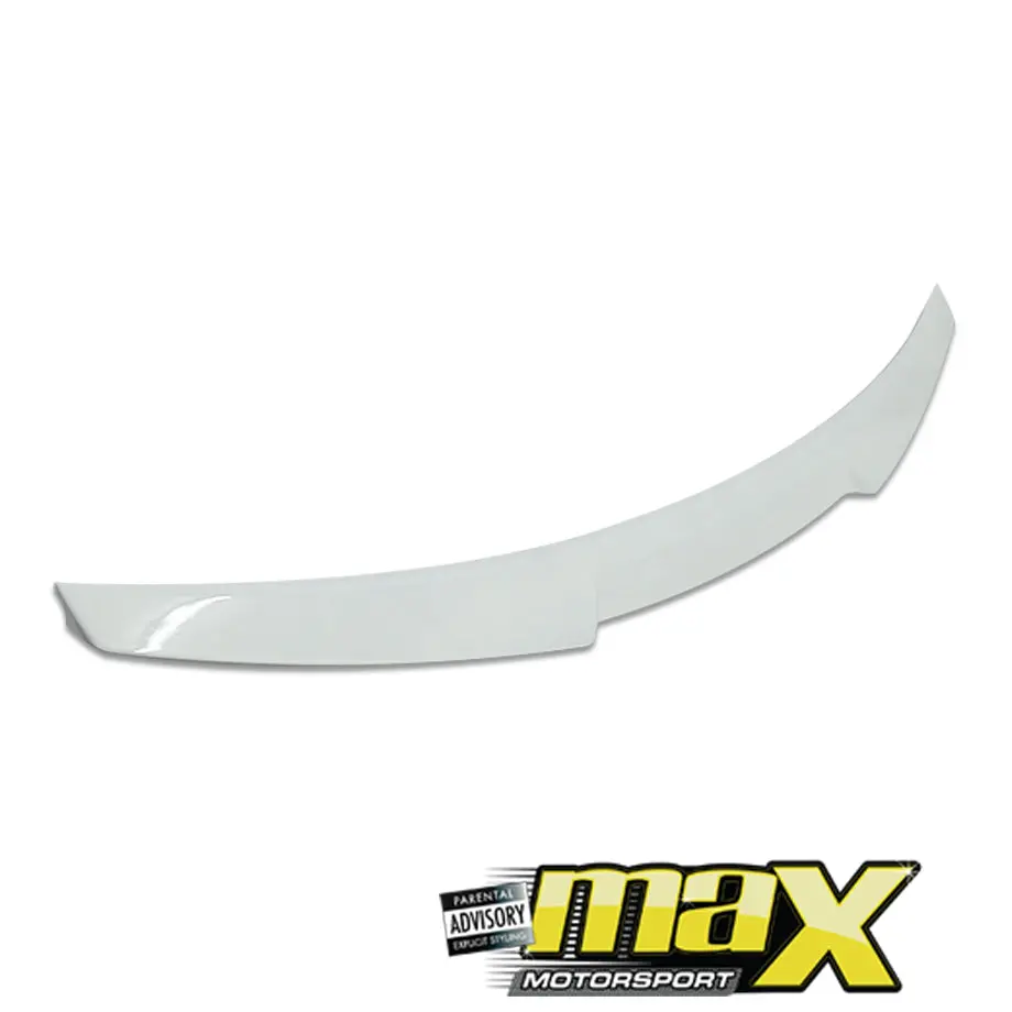 Audi A3 (14-On) M4 Style Gloss White Plastic Boot Spoiler 1