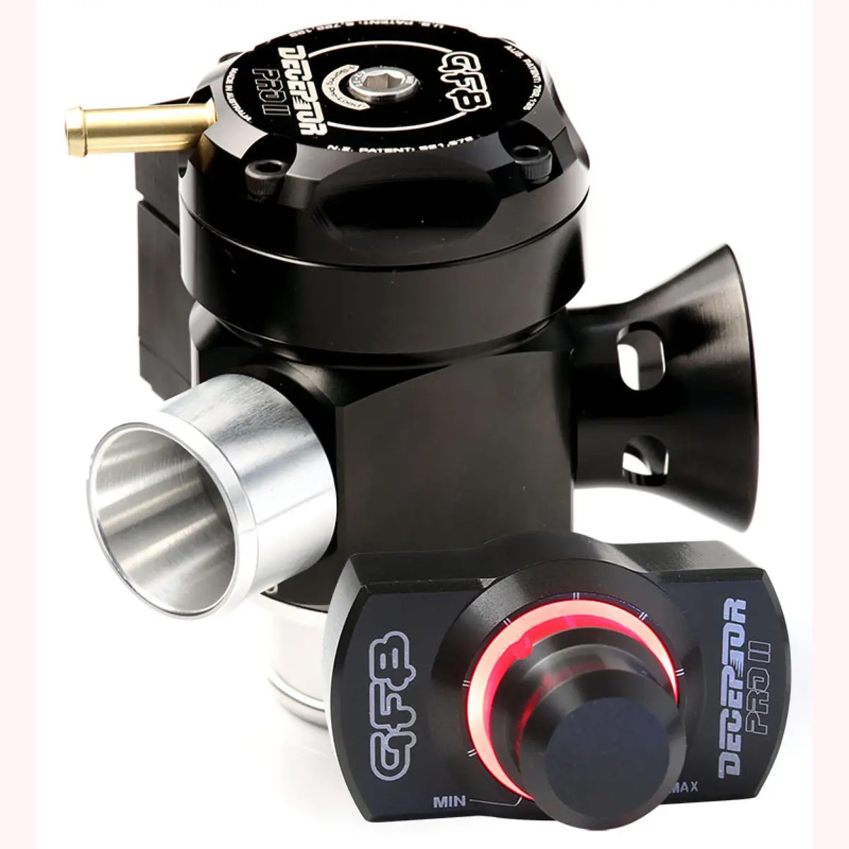 Go Fast Bits Universal 35Mm Inlet, 30Mm Outlet Deceptor Pro Ii Remote Adjustable Blow-Off Valve 2