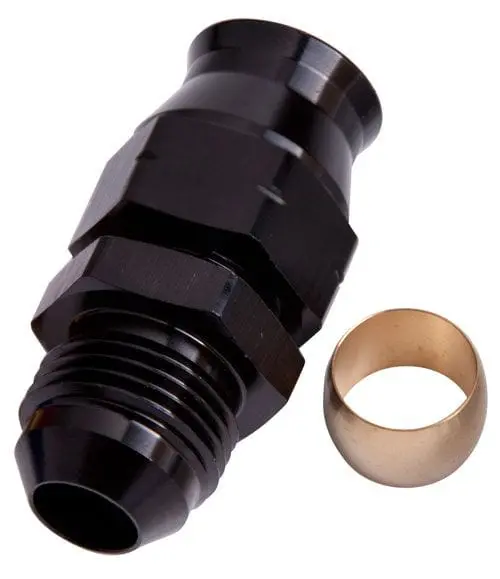 1/2-Inch Tube To -8 An Male Adapter Fitting – Black Anodized 1