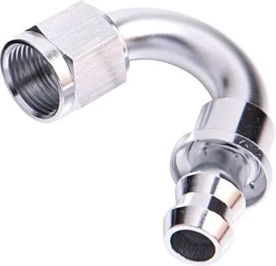 Earl'S Af405-04S 400 Series Push-Lock Hose End – -4An 150° Swivel Fitting 1
