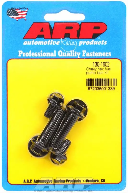 Arp 130-1602 Fuel Pump Mounting Bolt Kit – Grade 8, Zinc-Plated Steel 1