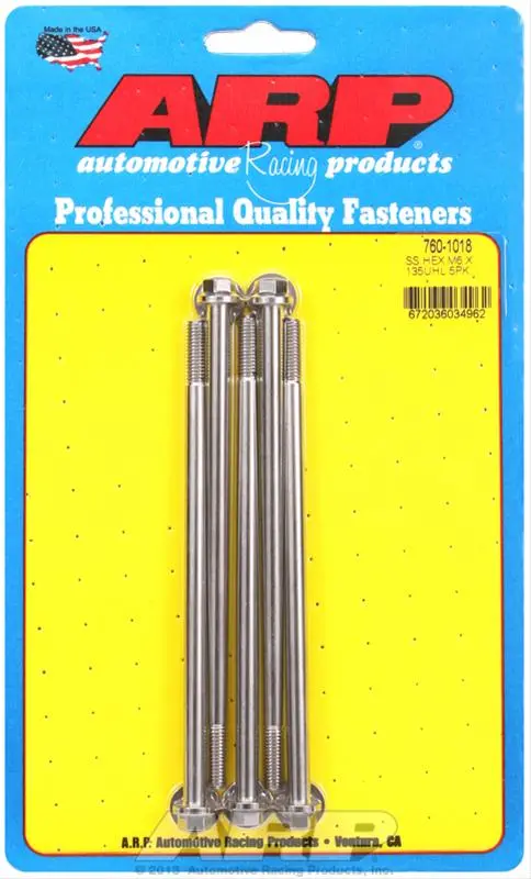 Arp 760-1018 Stainless Steel High-Strength Engine Bolts 1