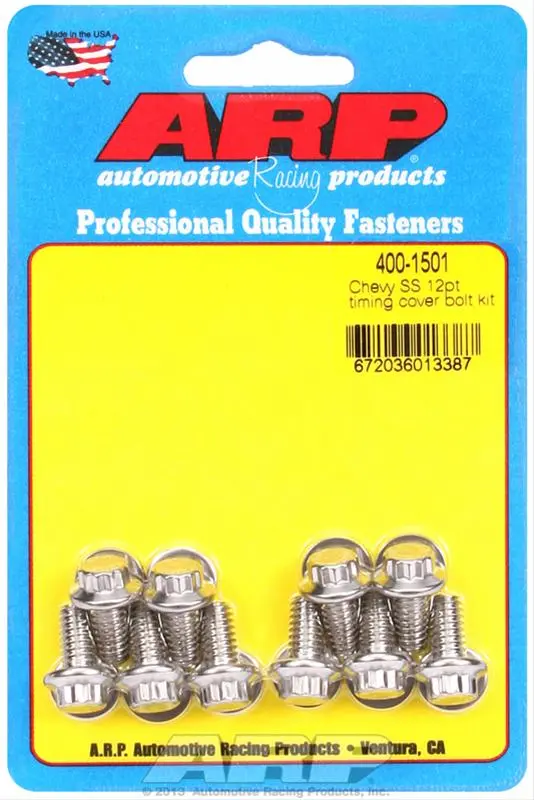 Arp Timing Cover Bolt Kit – Precision Stainless Steel (400-1501) 1