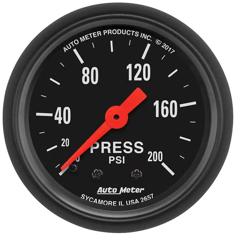 Autometer Au2657 Z-Series Mechanical Pressure Gauge 1