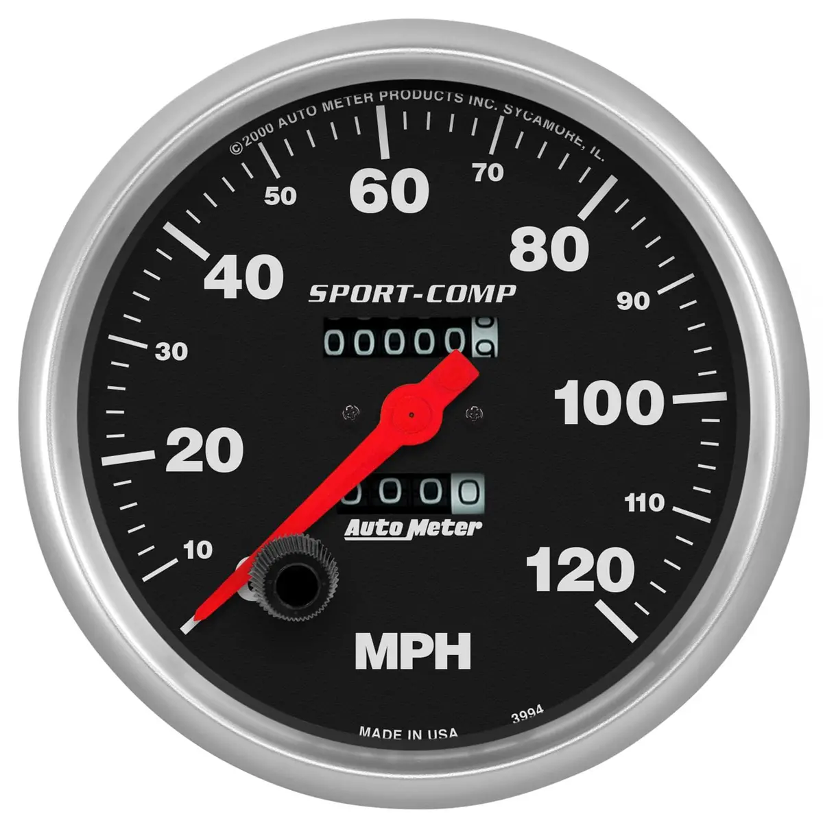 Autometer Sport-Comp 3994 Electronic Speedometer With White Dial 1
