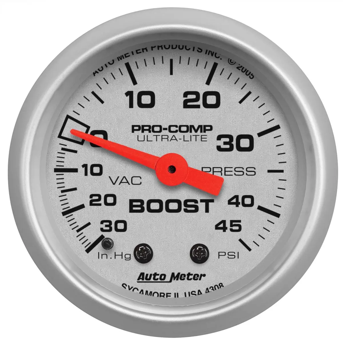 Autometer 4308 Ultra-Lite Analog Speedometer – Lightweight Digital-Style Readout 1