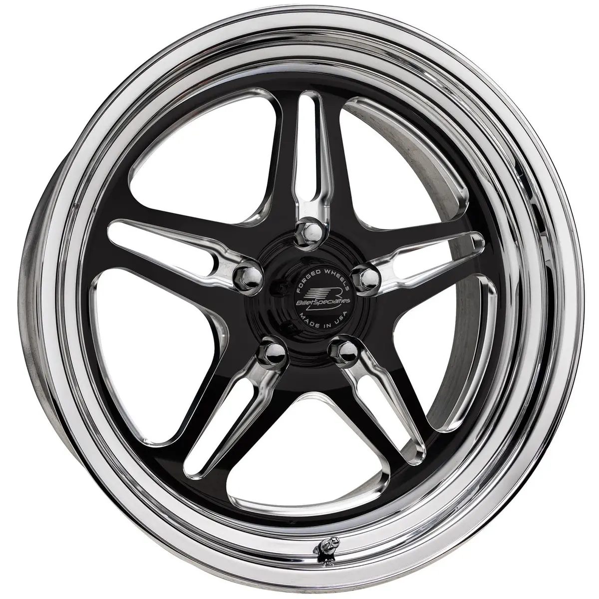 Billet Specialties Amcb45890 Amc45 Lonestar Black Satin Custom Wheels 1