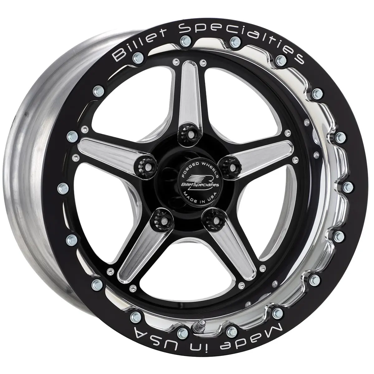 Billet Specialties Street Lite Black Single Beadlock Wheel – 15X10", 6-Lug Config (Brsb23510L6150) 1
