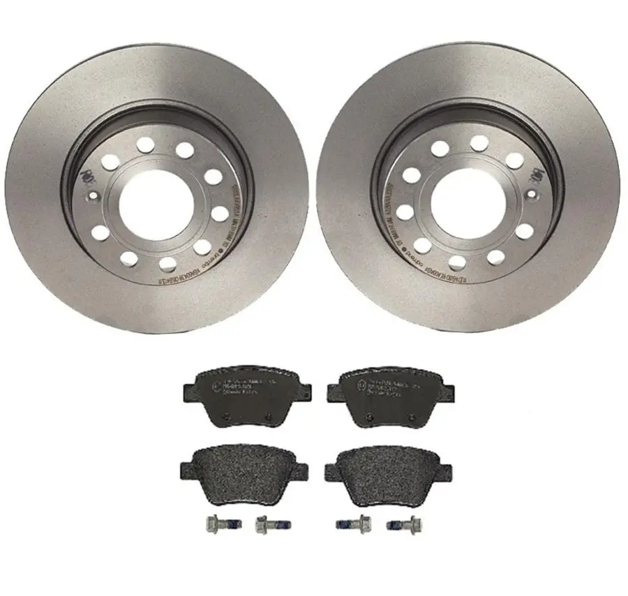 Brembo Complete Front Brake Kit – Rotors + Low-Met Pads, Kt04143 1