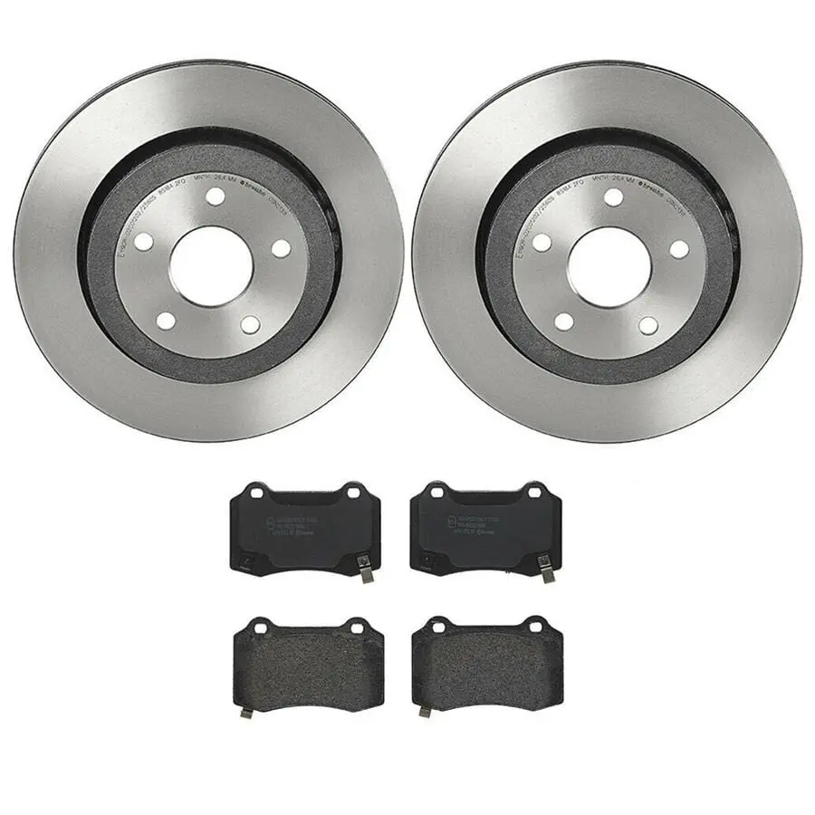 Brembo Front Brake Kit With Rotors And Ceramic-Enhanced Pads – Kt04348 1