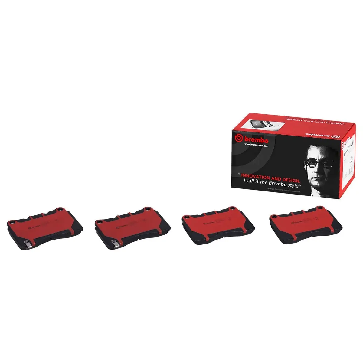 Brembo P54039N Nao Ceramic Brake Pads – Front Set, Street & Track Use 1