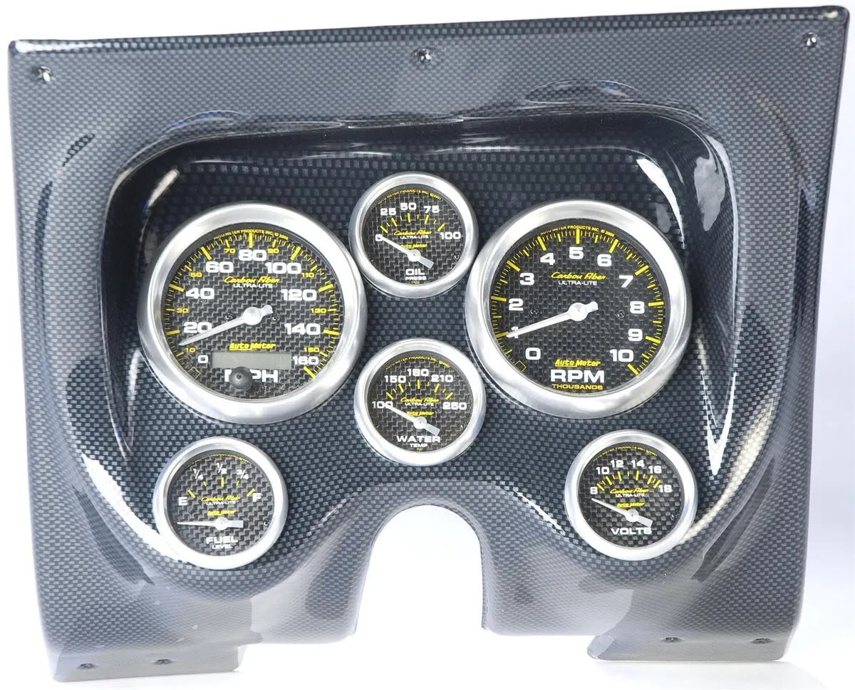 Classic Thunder Road Dash Panel With Integrated Autometer Gauges (Model 410670513) 1