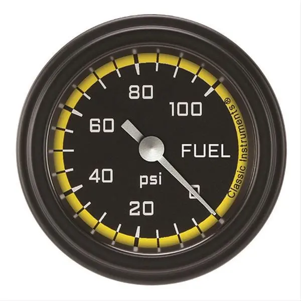 Classic Instruments Ax146Yblf Auto Cross Yellow Series Analog Gauge Set 1