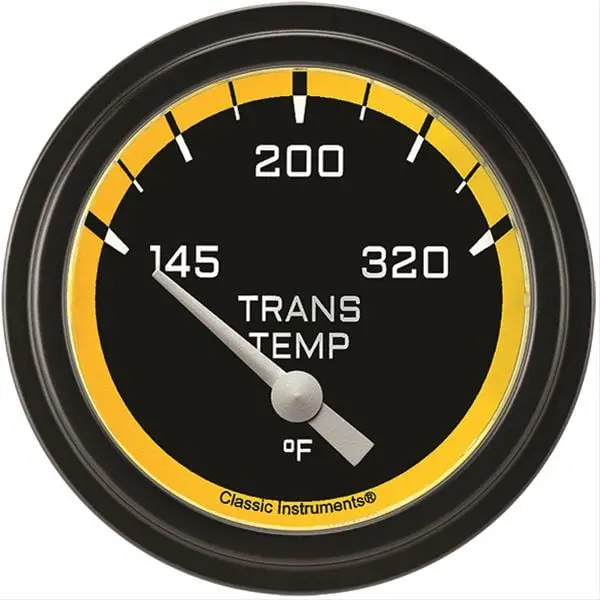 Classic Instruments Auto Cross Yellow Gauge Cluster With Blue Backlighting - Ax227Yblf 1