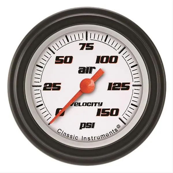 Classic Instruments Vs118Wblf Velocity Series Gauges – White Dial, Black Face 1